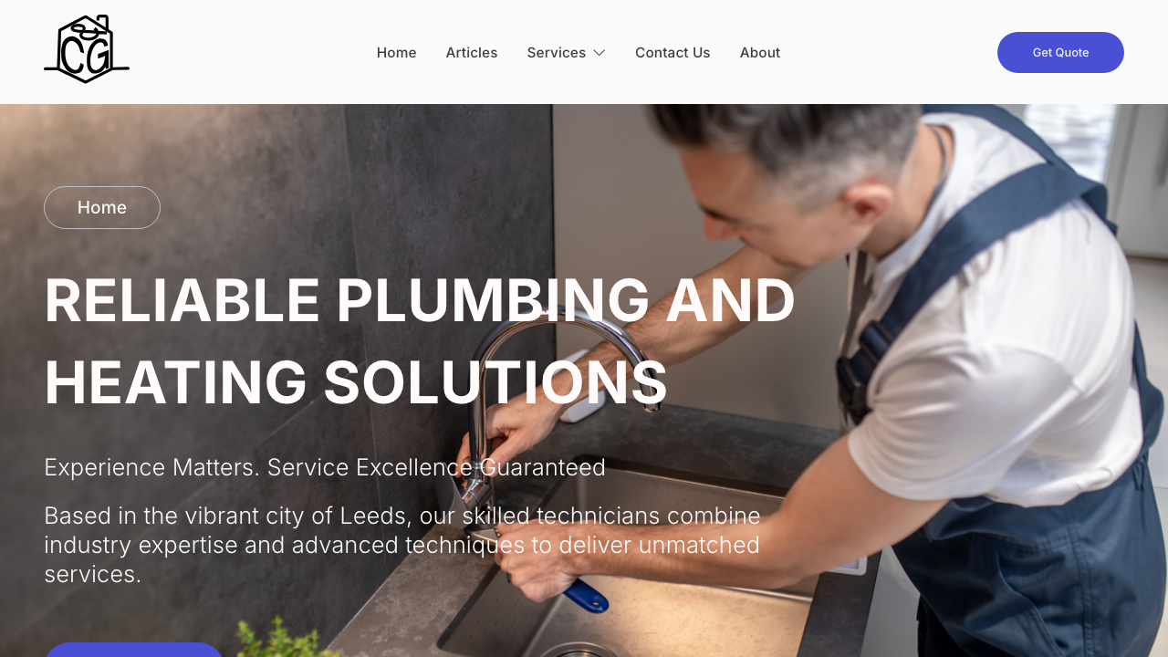 C&G PLUMBING AND HEATING (YORKSHIRE) LTD website preview