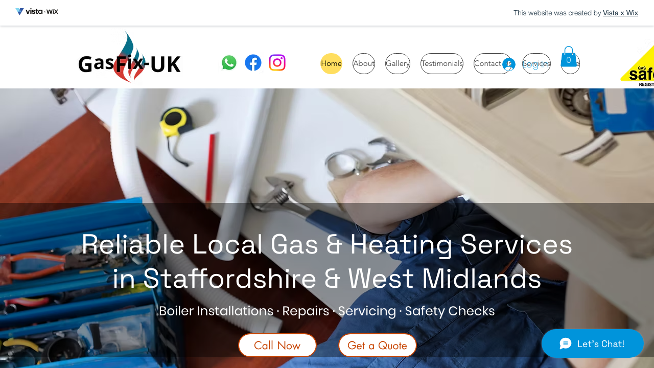 GASFIX-UK HEATING & PLUMBING LTD website preview