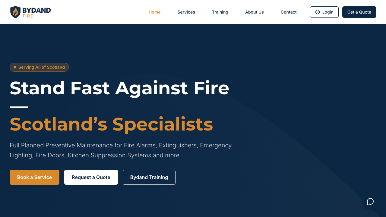 BYDAND FIRE LIMITED website preview