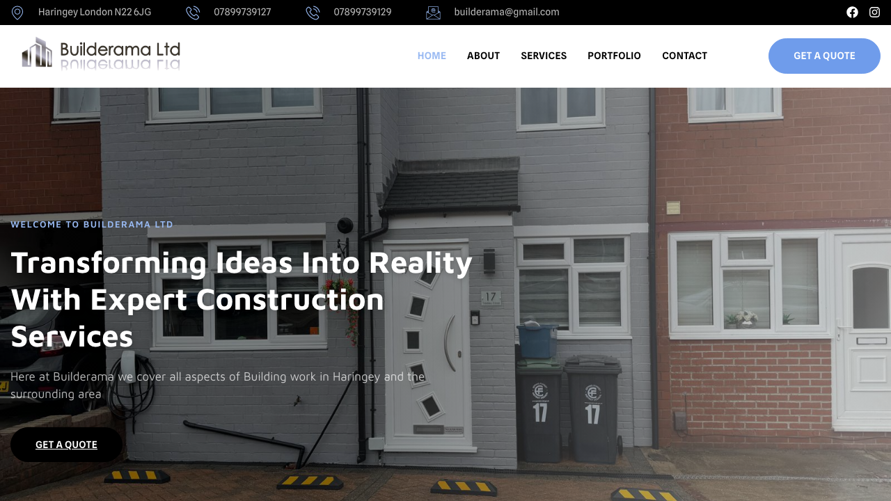 BUILDERAMA LTD website preview