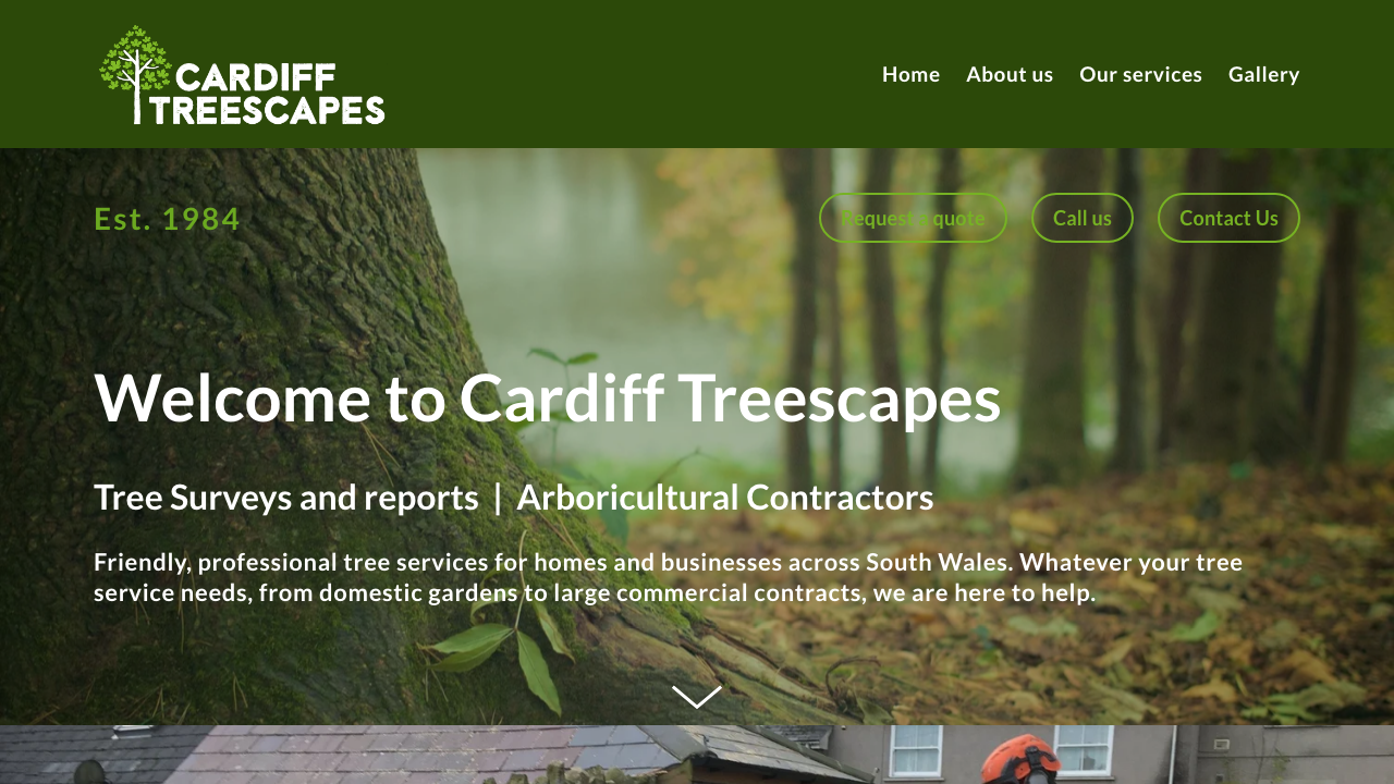 CARDIFF TREESCAPES ARBORICULTURAL CONTRACTORS LIMITED website preview