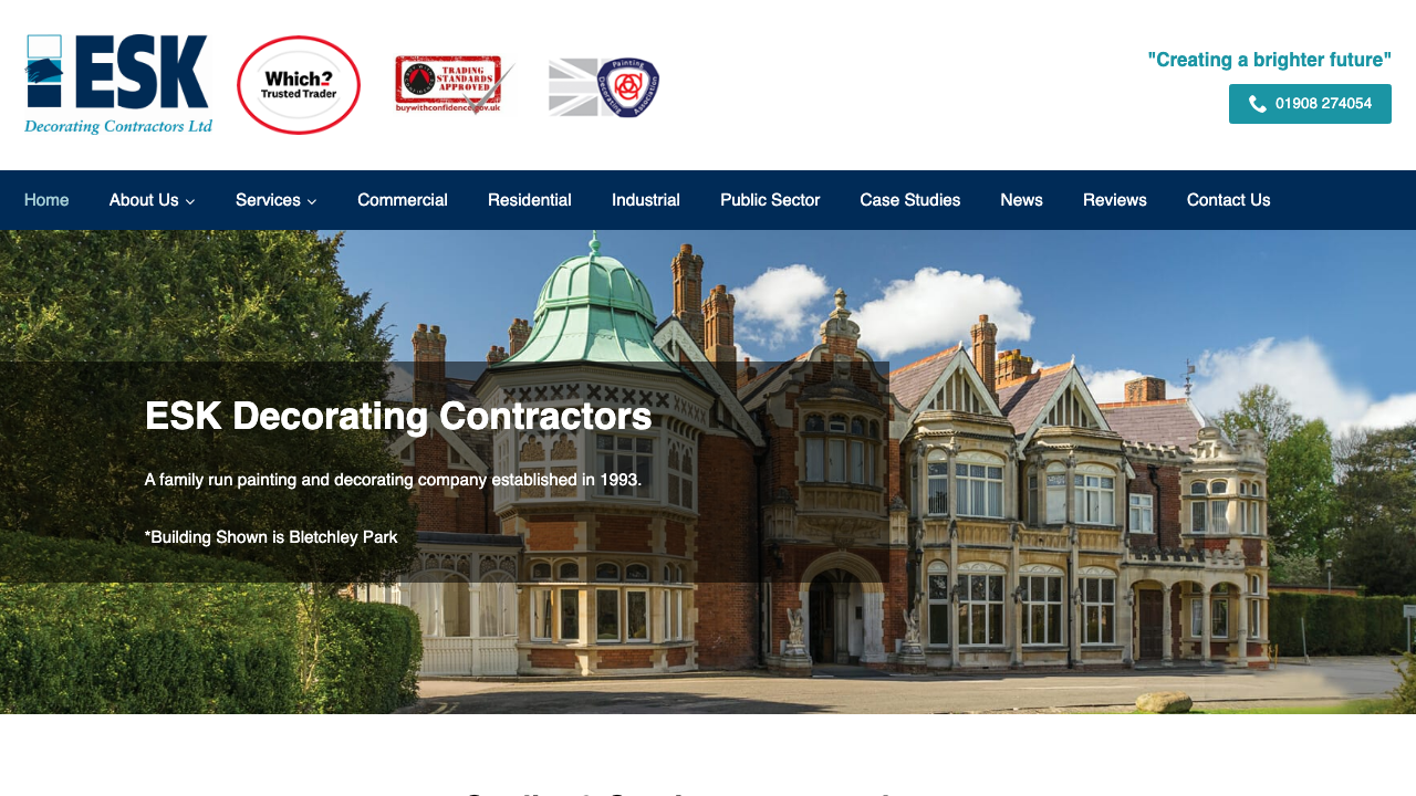 ESK DECORATING CONTRACTORS LIMITED website preview