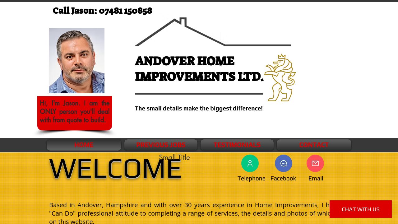 ANDOVER HOME IMPROVEMENTS LIMITED website preview