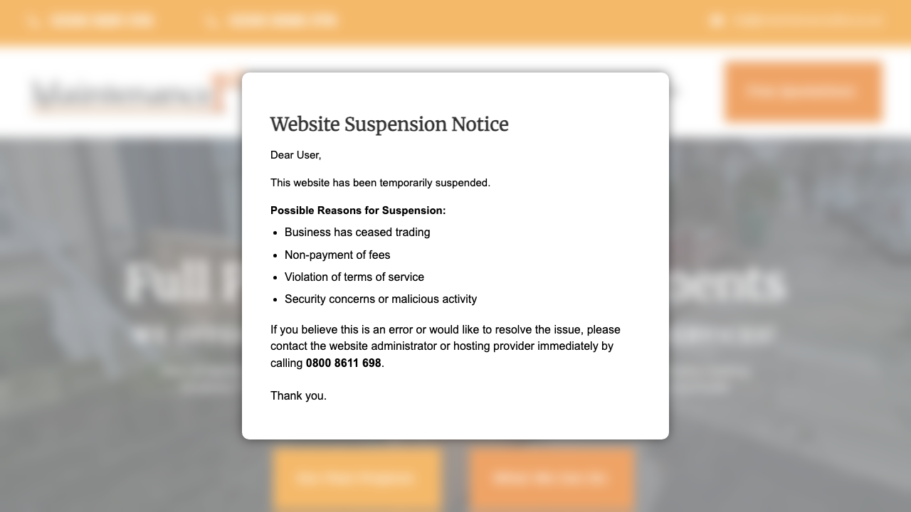 1ST MAINTAIN LTD website preview