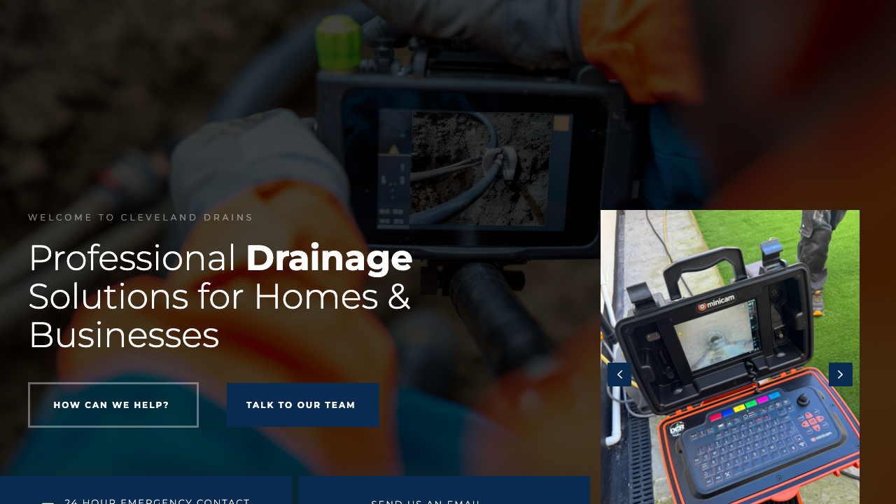 CLEVELAND DRAINS LTD website preview