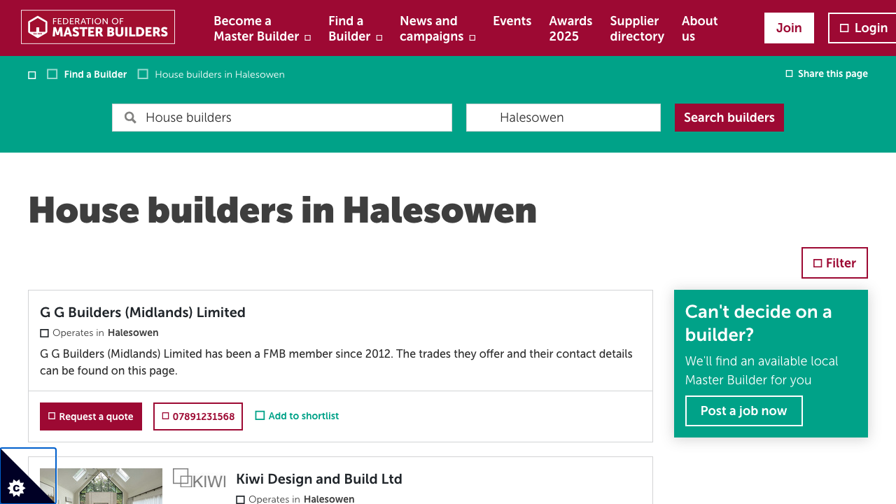 BUILDING SOLUTIONS MIDLANDS LIMITED website preview