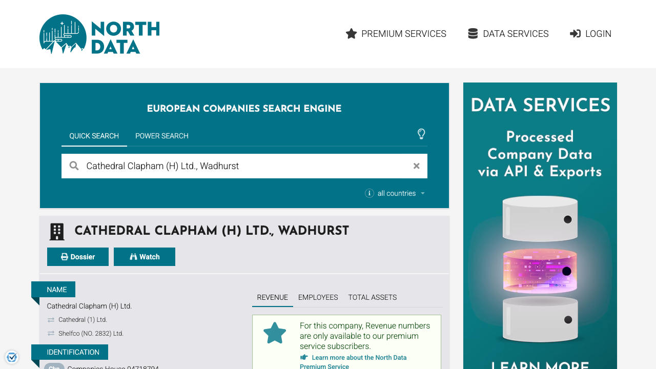 CATHEDRAL CLAPHAM (H) LIMITED website preview