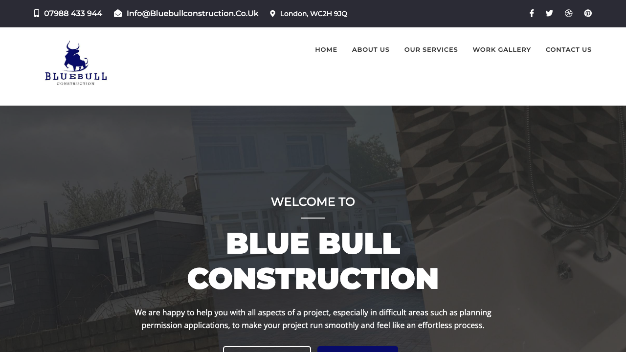 BLUE BULL CONSTRUCTION LTD website preview