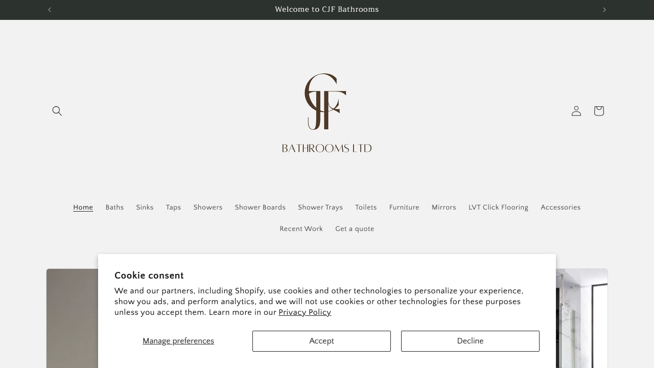 CJF BATHROOMS LIMITED website preview