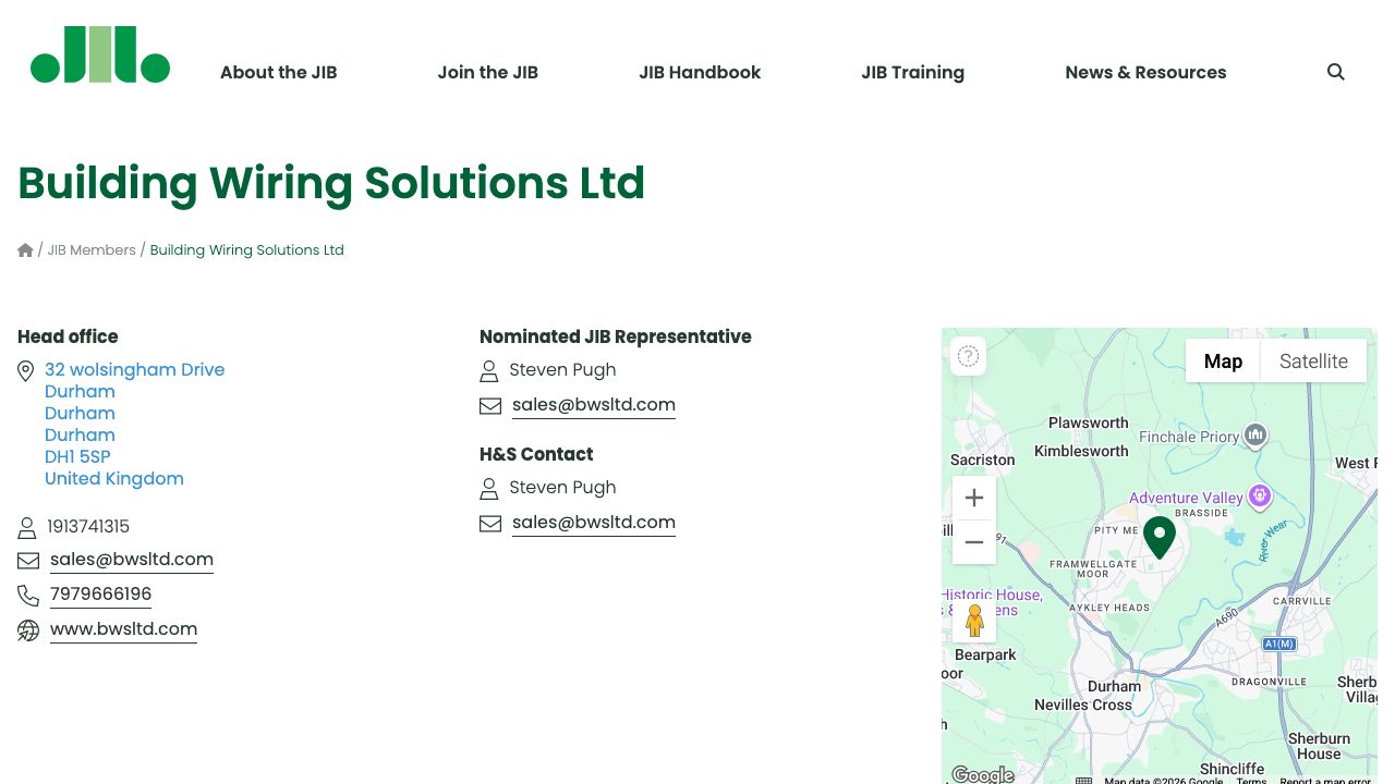 BUILDING WIRING SOLUTIONS LIMITED website preview