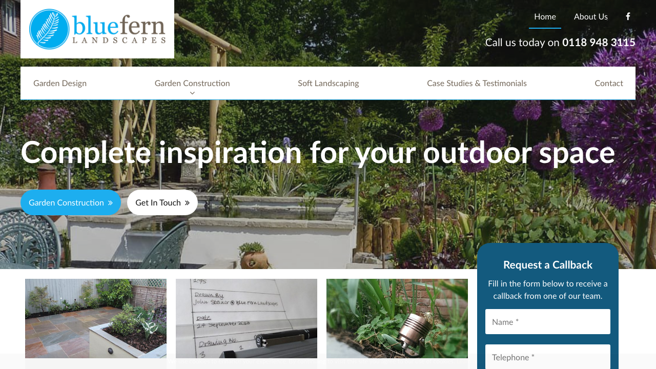 BLUE FERN LANDSCAPES LTD website preview
