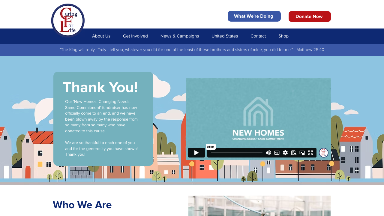 CARING FOR LIFE TRADING LIMITED website preview