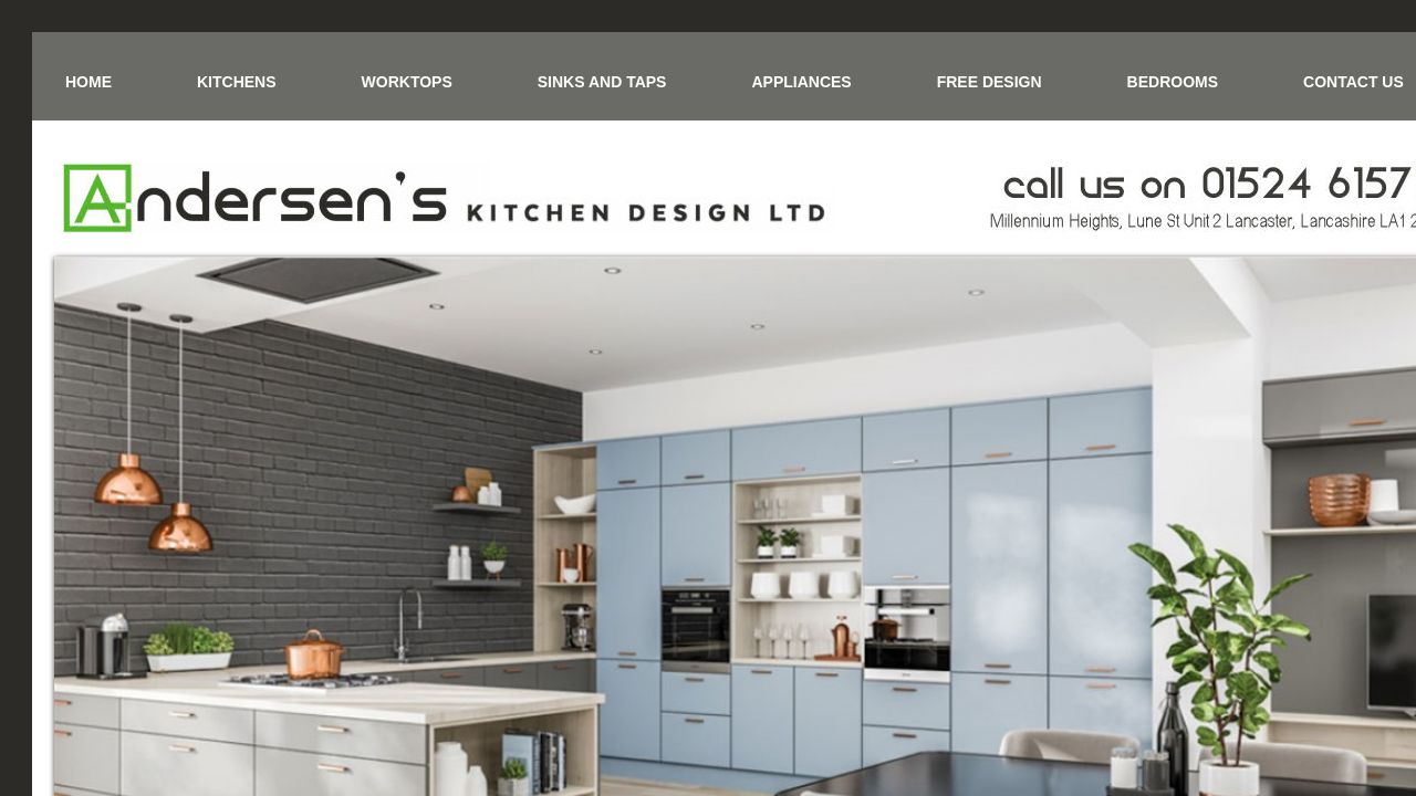 ANDERSEN'S KITCHEN DESIGN LIMITED website preview