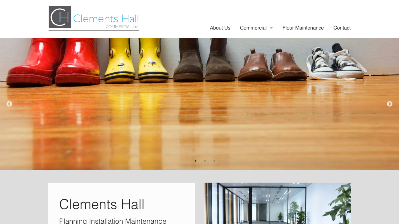 CLEMENTS HALL (COMMERCIAL) LIMITED website preview