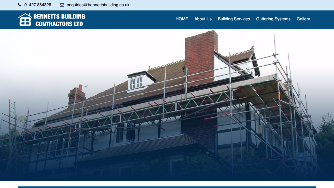 BENNETT'S BUILDING CONTRACTORS LIMITED website preview