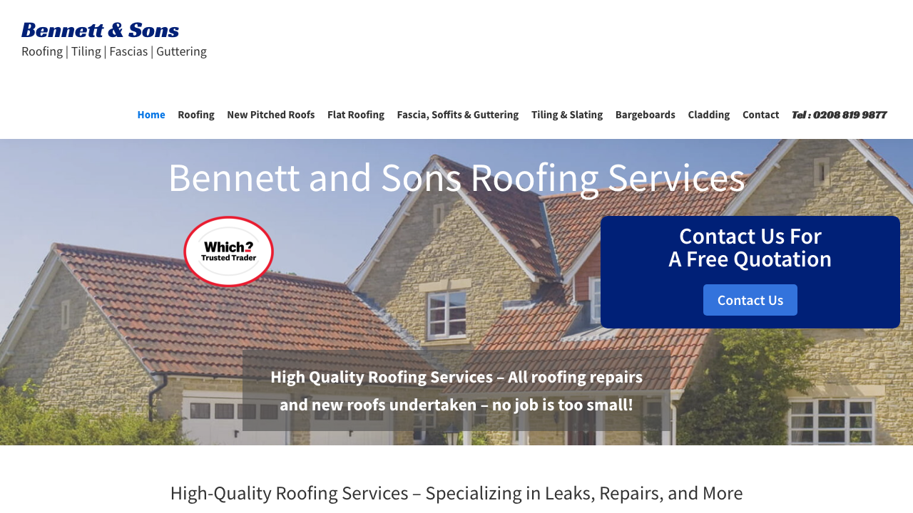 BENNETT & SONS LIMITED website preview