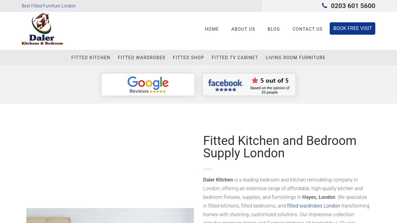 DALER KITCHENS LIMITED website preview