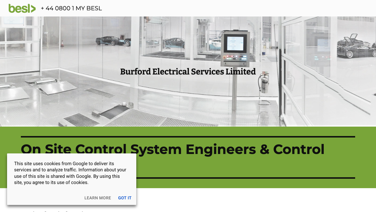 BURFORD ELECTRICAL SERVICES  LIMITED website preview