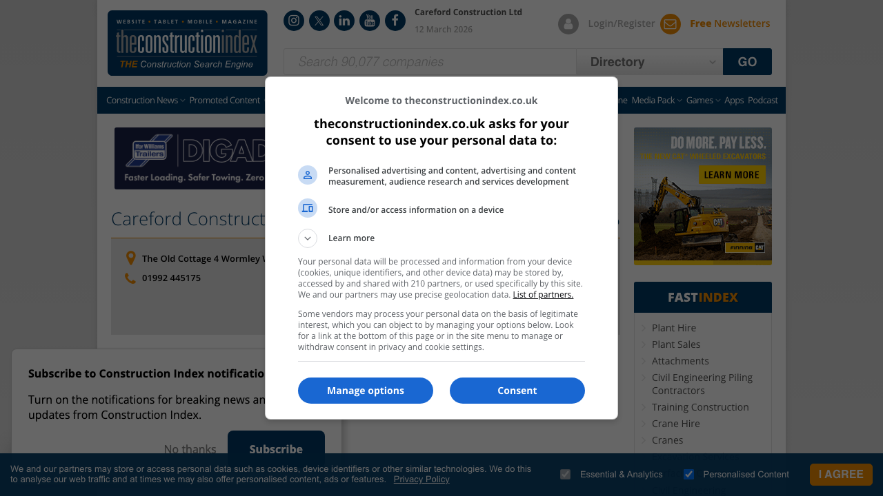 CAREFORD CONSTRUCTION LIMITED website preview