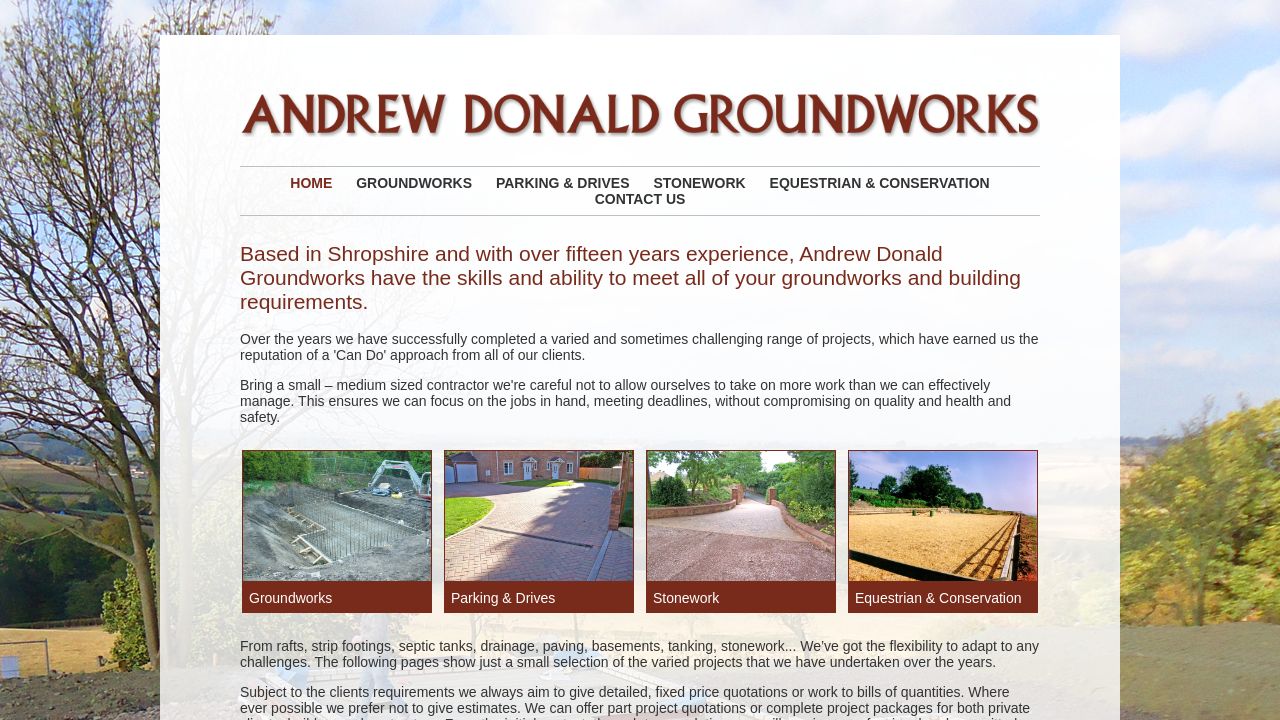 ANDREW DONALD GROUNDWORKS LTD website preview