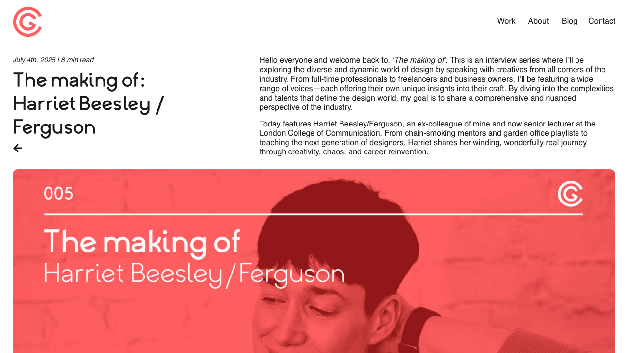 CHARLIE GARROD STUDIO LTD website preview