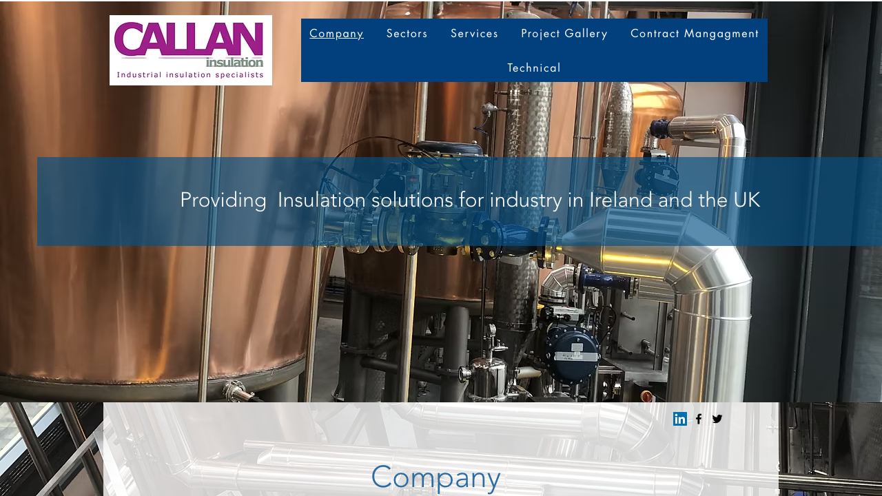 CALLAN INSULATION LIMITED website preview