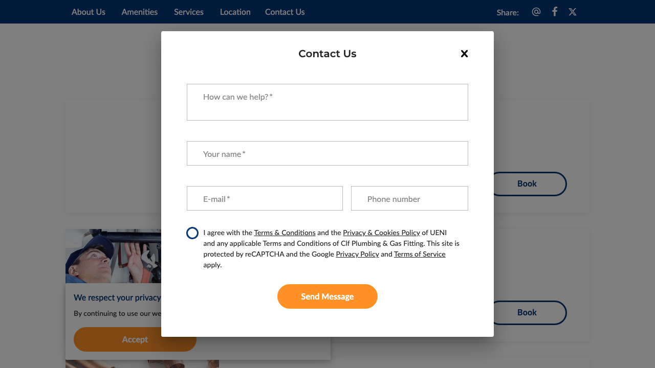 CLF PLUMBING & HEATING LTD website preview
