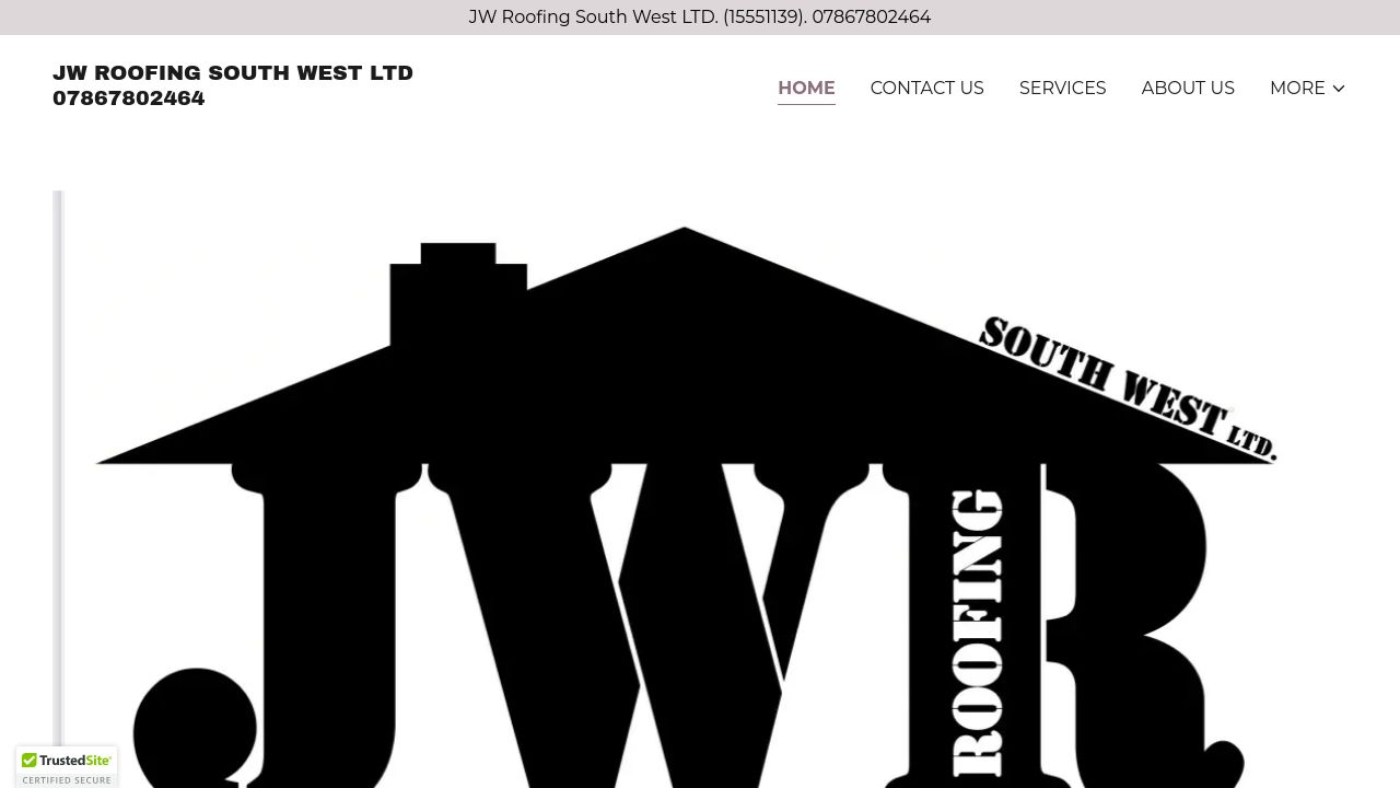 JW ROOFING SOUTH WEST LTD website preview