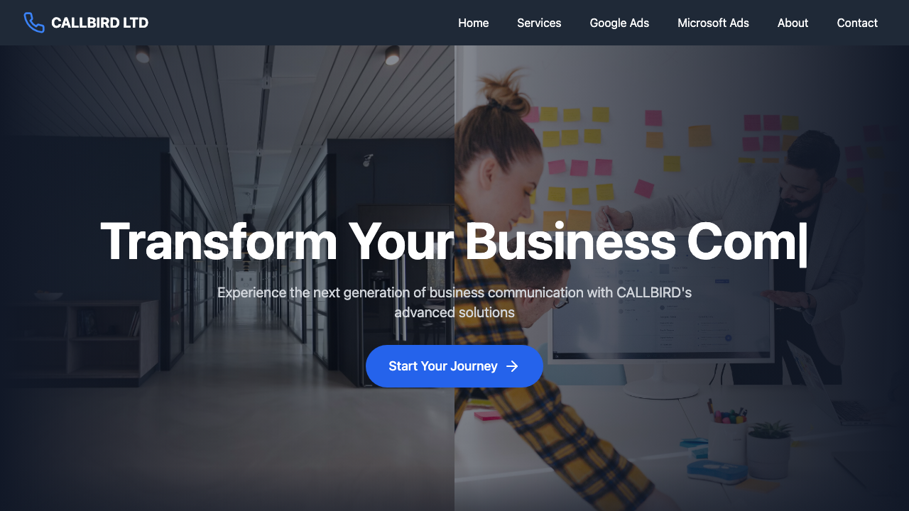 CALLBIRD LTD website preview