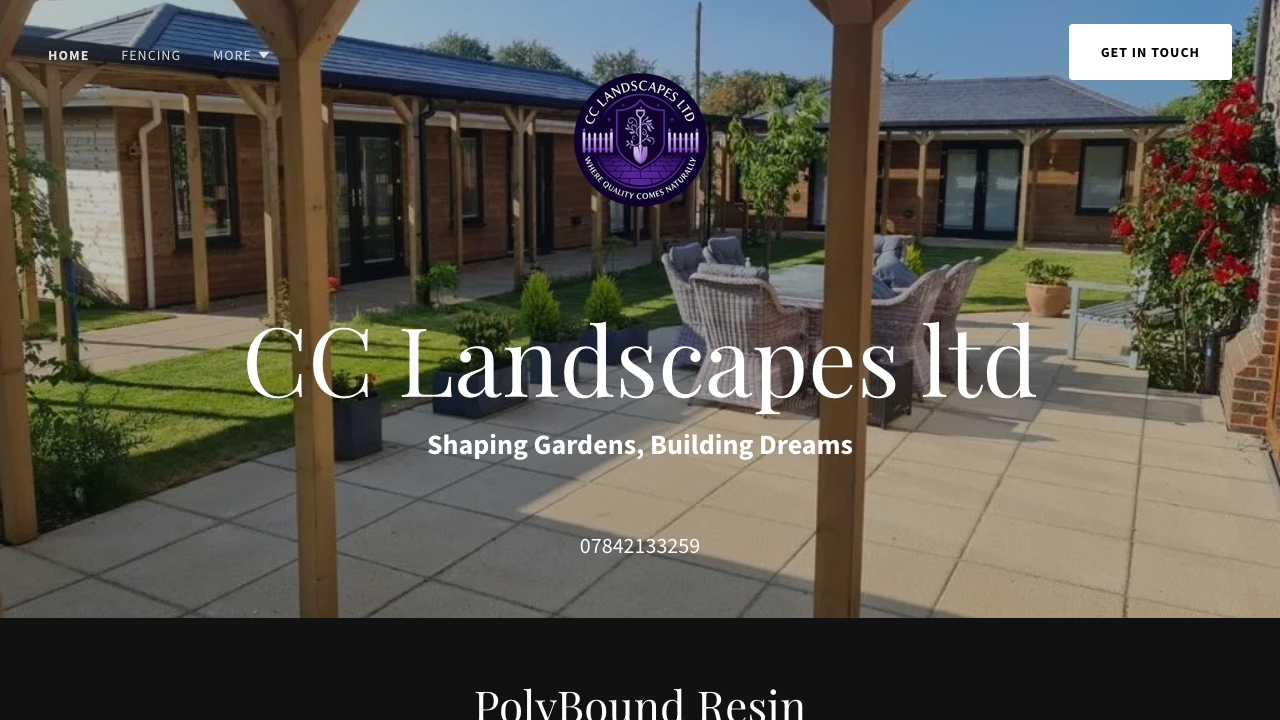 C+C LANDSCAPES LIMITED website preview