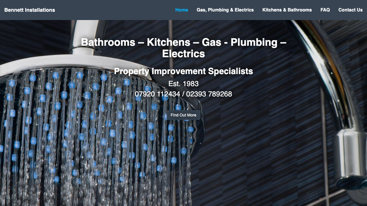BENNETT INSTALLATIONS LIMITED website preview