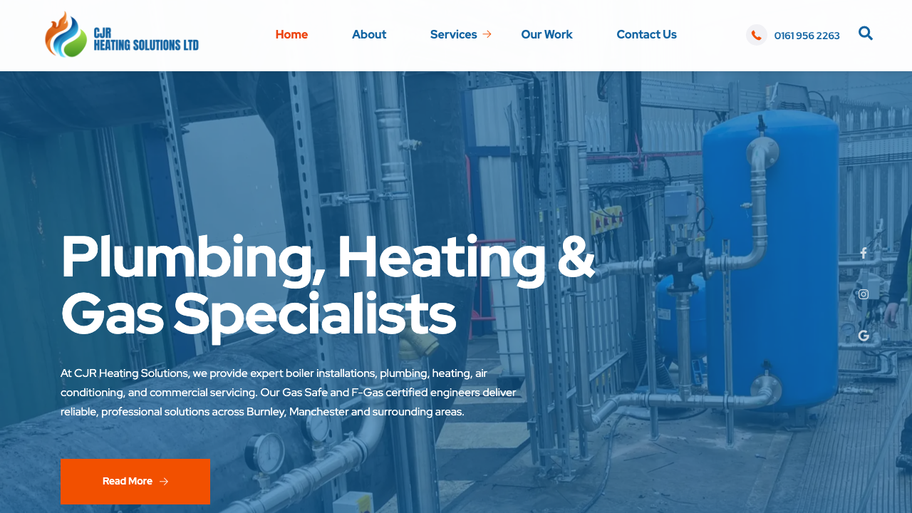 CJR HEATING SOLUTIONS LTD website preview
