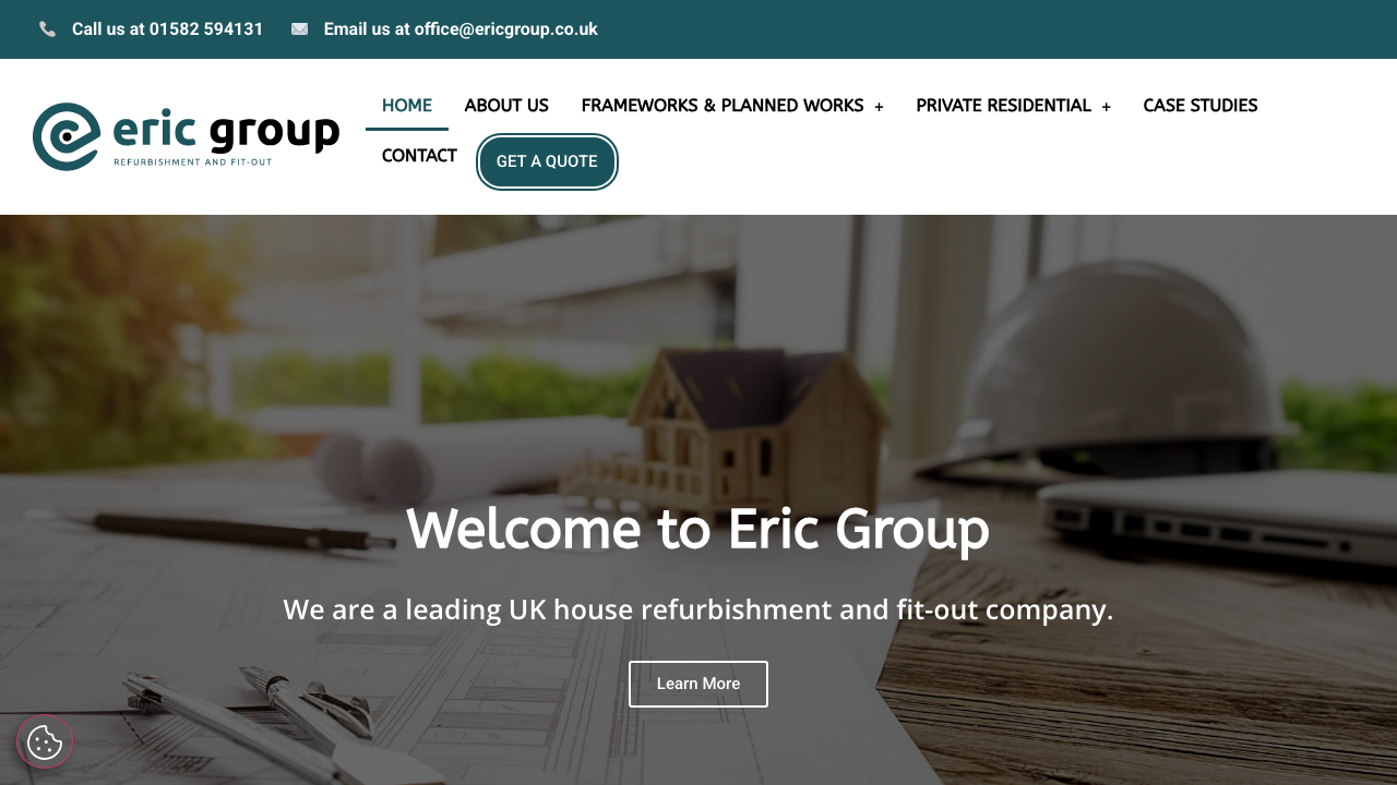 ERIC GROUP LTD website preview