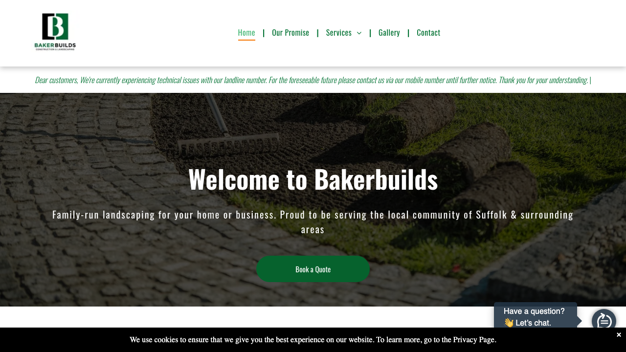 BAKER BUILDS CONSTRUCTION & LANDSCAPING LTD website preview