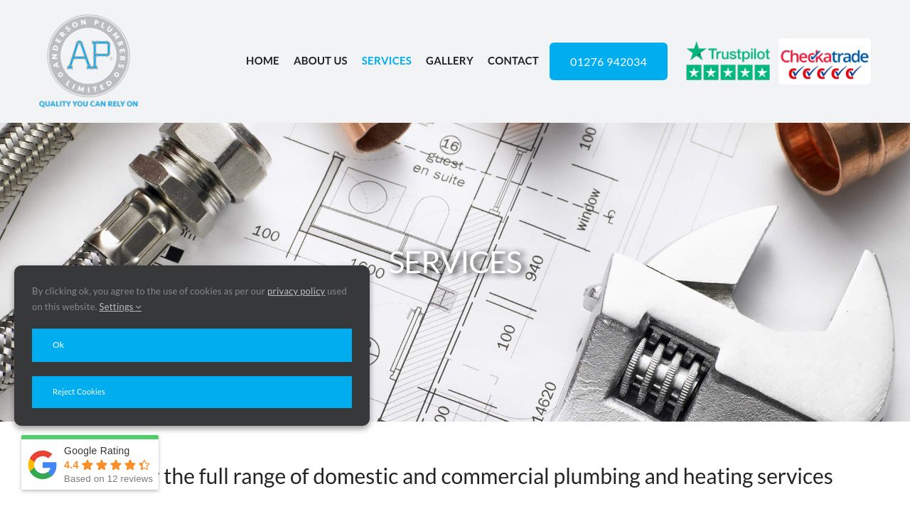 ANDERSON PLUMBING SOLUTIONS LTD website preview