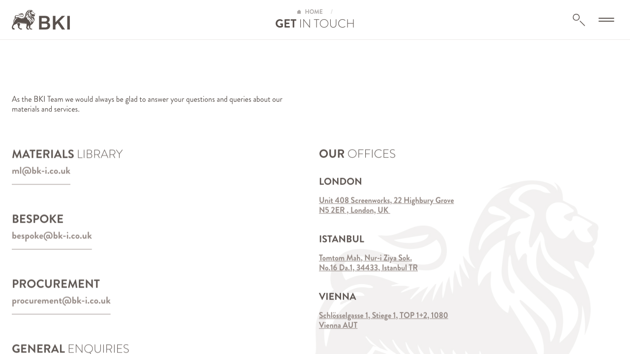 BK PROCUREMENT LTD website preview