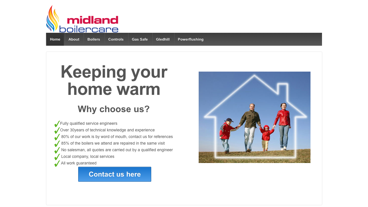 BOILER GUARD MIDLANDS LIMITED website preview