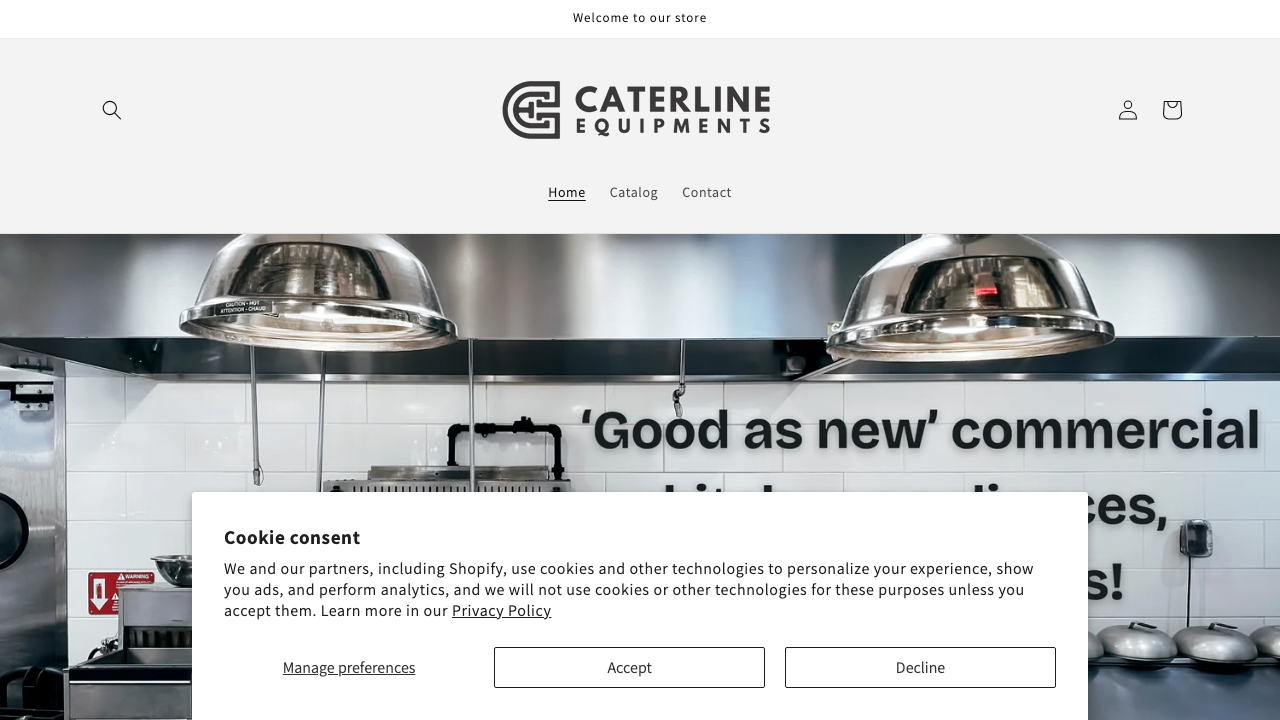 CATERLINE EQUIPMENTS LTD website preview