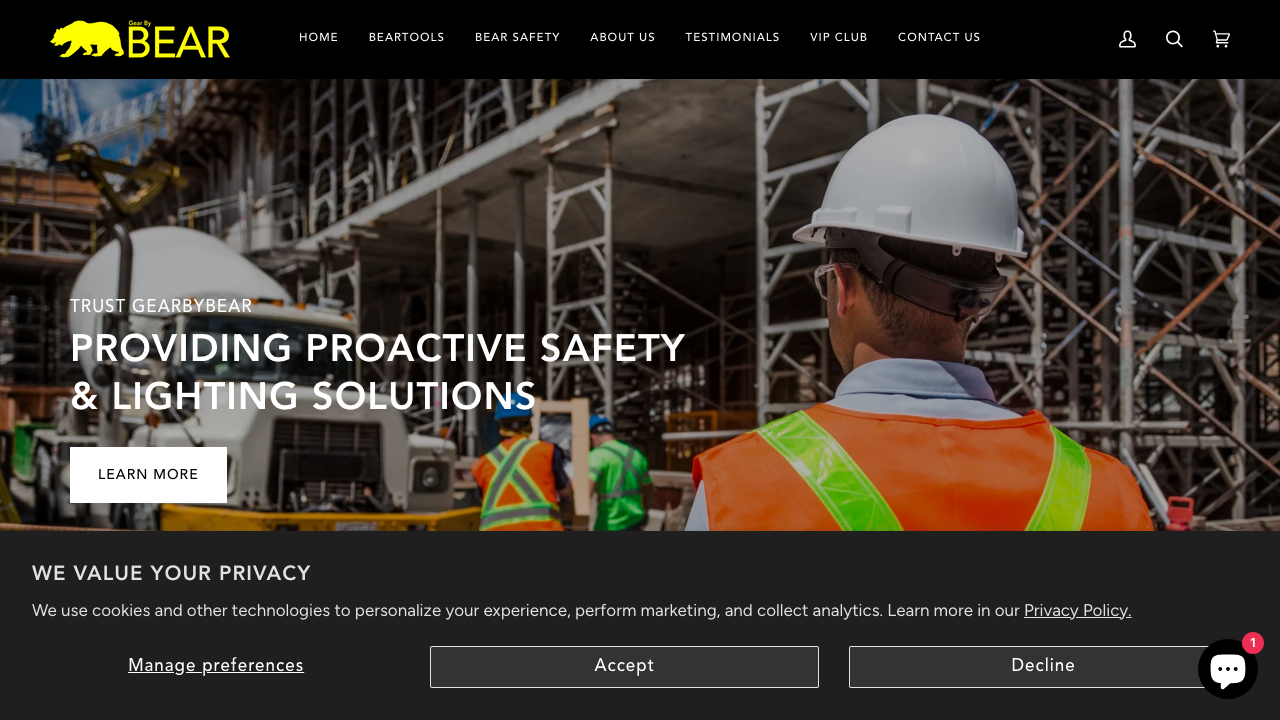 BEAR SAFETY LTD website preview