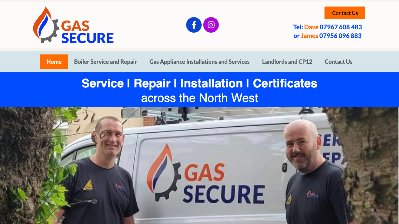 GAS SECURE LTD website preview