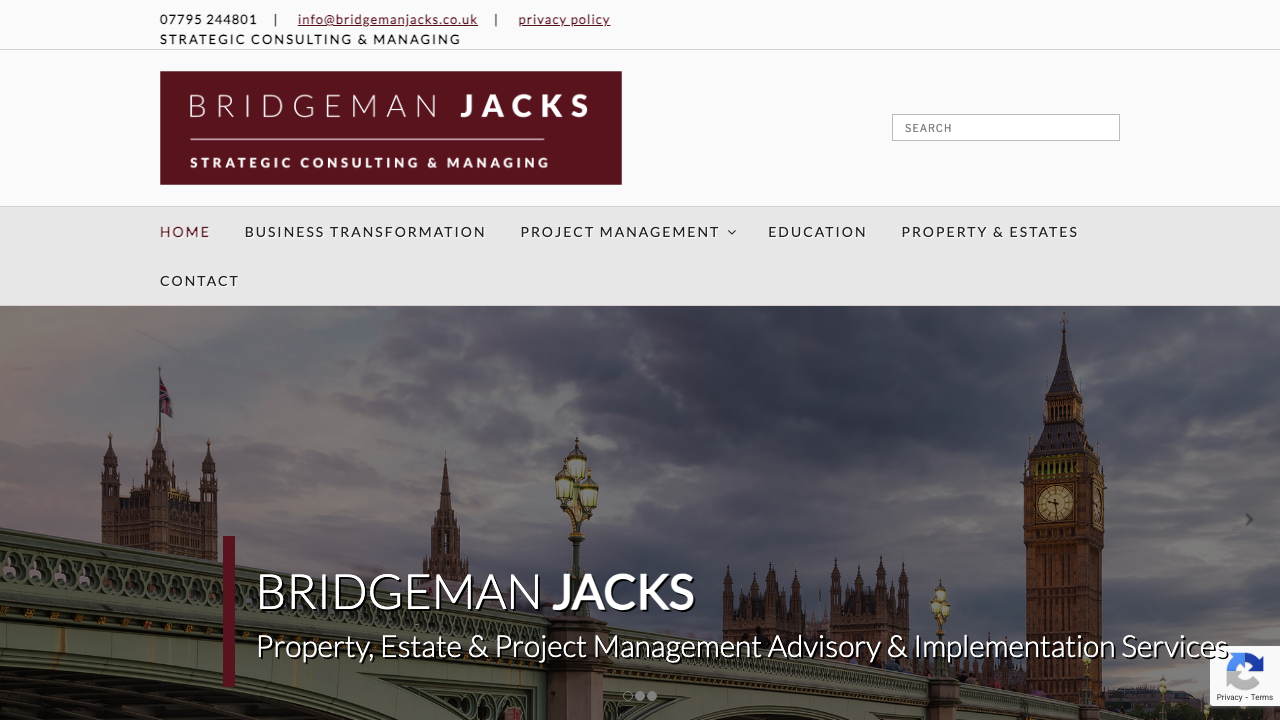 BRIDGEMAN JACKS LIMITED website preview