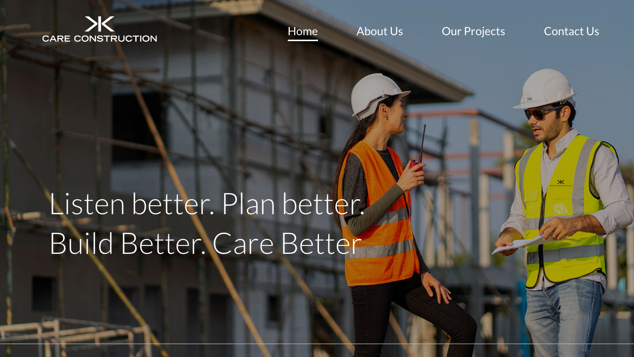 CARE CONSTRUCTION GROUP LIMITED website preview
