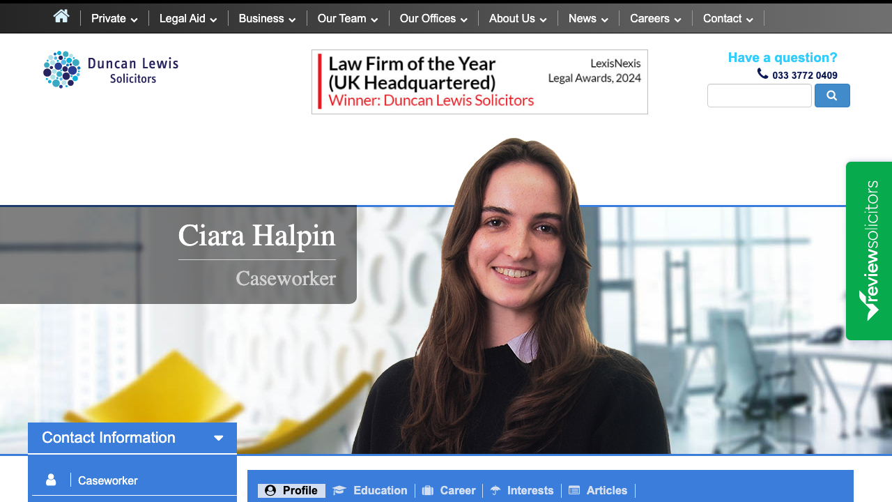 CIARA HALPIN LTD website preview