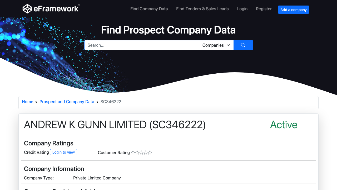 ANDREW K GUNN LIMITED website preview