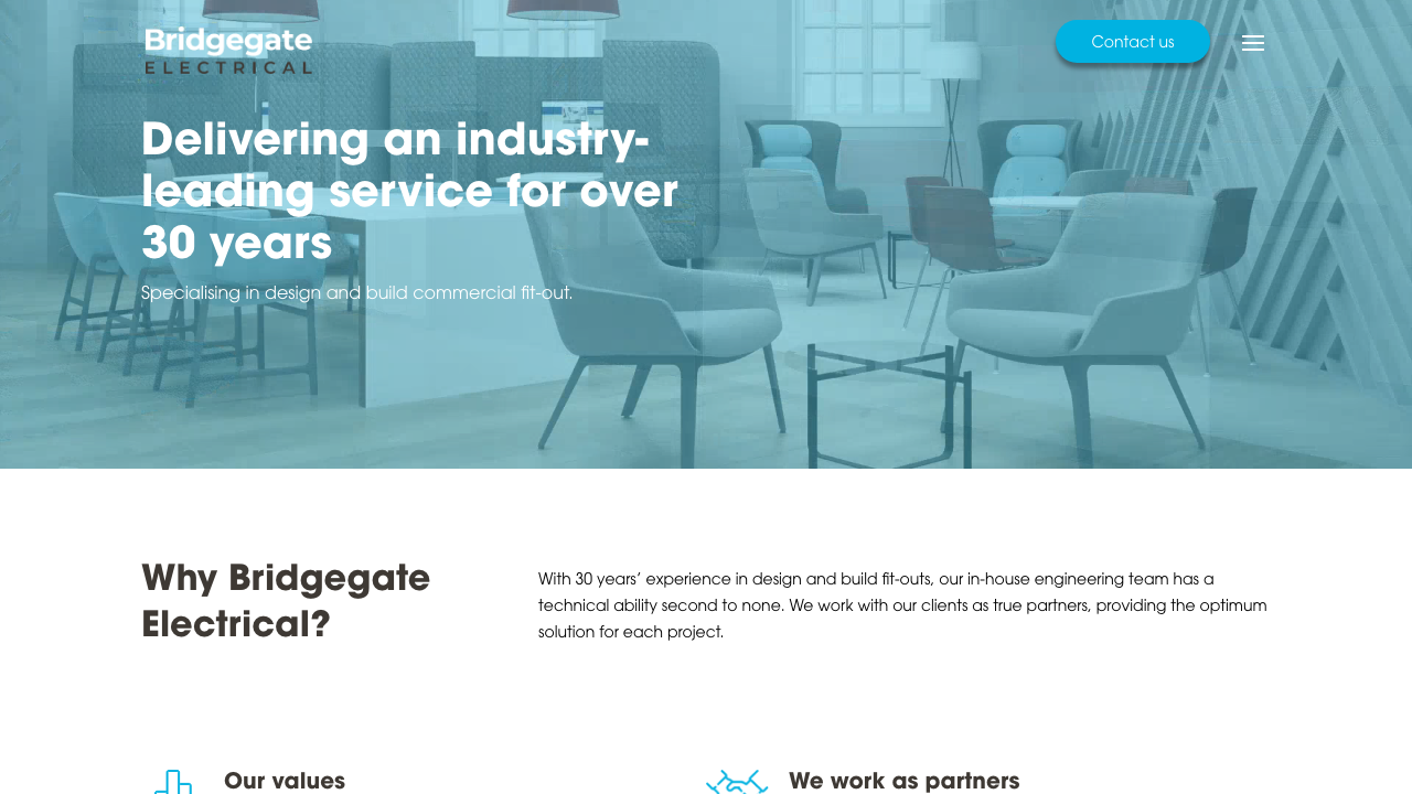BRIDGEGATE ELECTRICAL LIMITED website preview