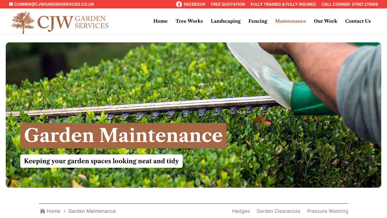CJW HOME AND GARDEN SERVICES LTD website preview