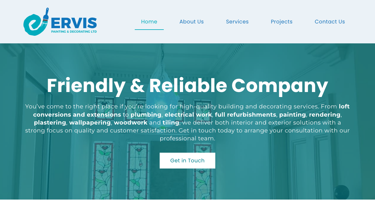 ERVIS PAINTING & DECORATING LIMITED website preview
