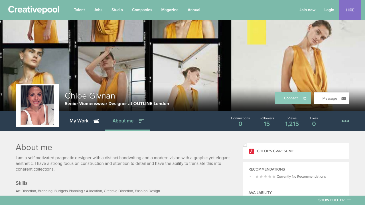 CHLOE GIVNAN DESIGN LTD website preview