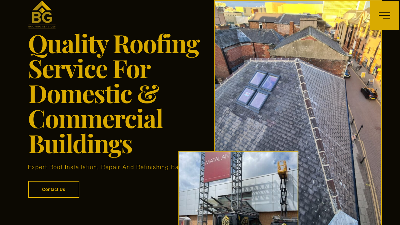 BG ROOFING SERVICES LTD website preview