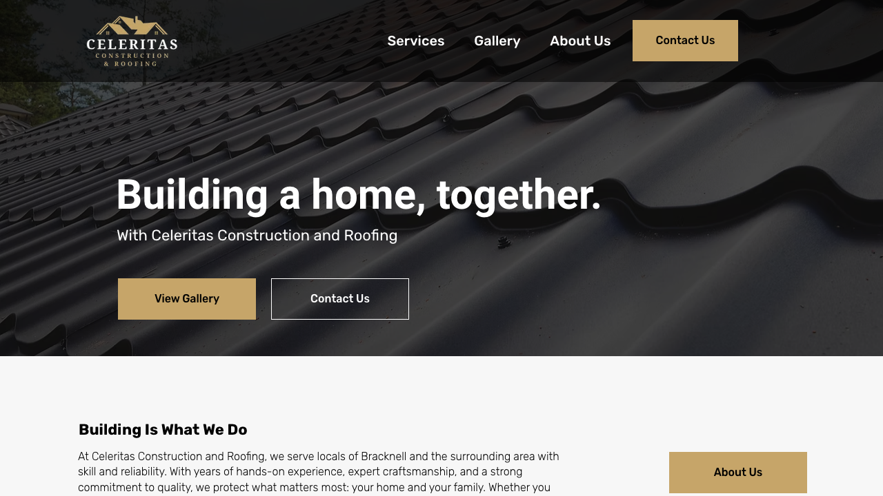 CELERITAS CONSTRUCTION LTD website preview
